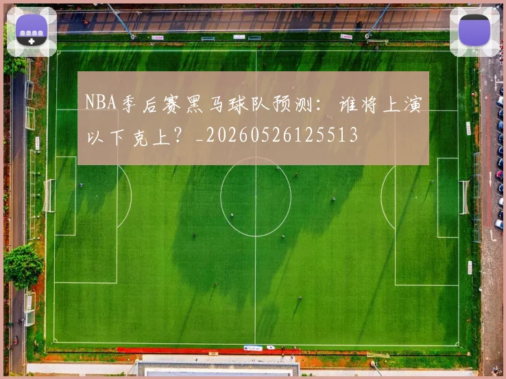 NBA季后赛黑马球队预测:谁将上演以下克上?_20260526125513